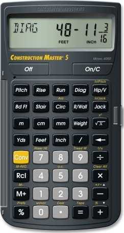 Construction Master 5 Calculator Download Free